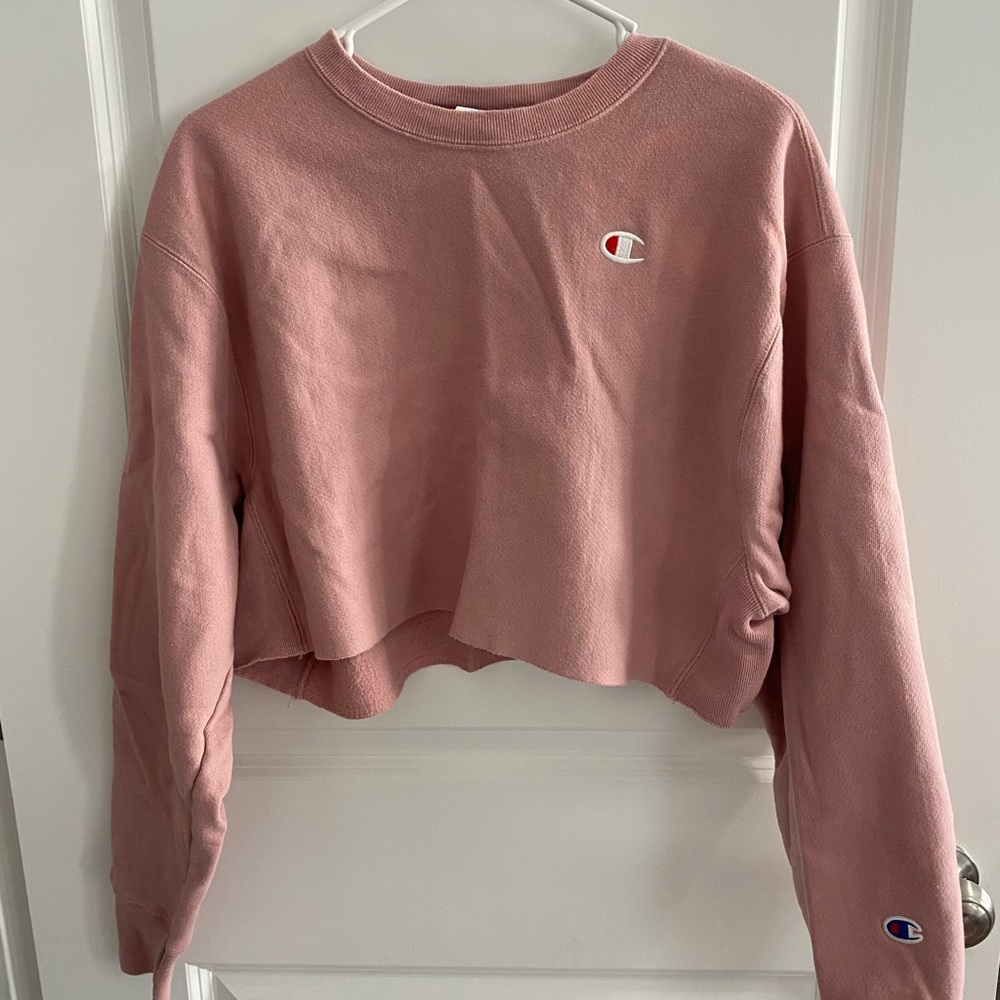 Champion Women's Blush Cropped Hoodie